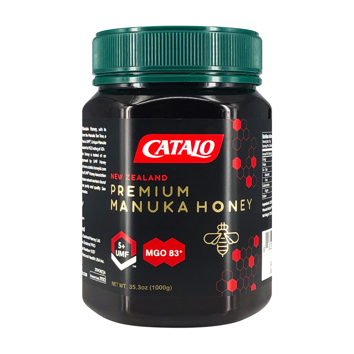 CATALO家得路活性麥蘆卡因子UMF®5+蜂蜜 1000克,保護胃部,提升免疫力,抗氧化延緩衰老,適合關注腸胃健康者。
